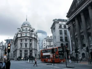 Double Decker bus in the streets of London