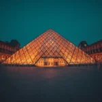 The Louvre Museum at night