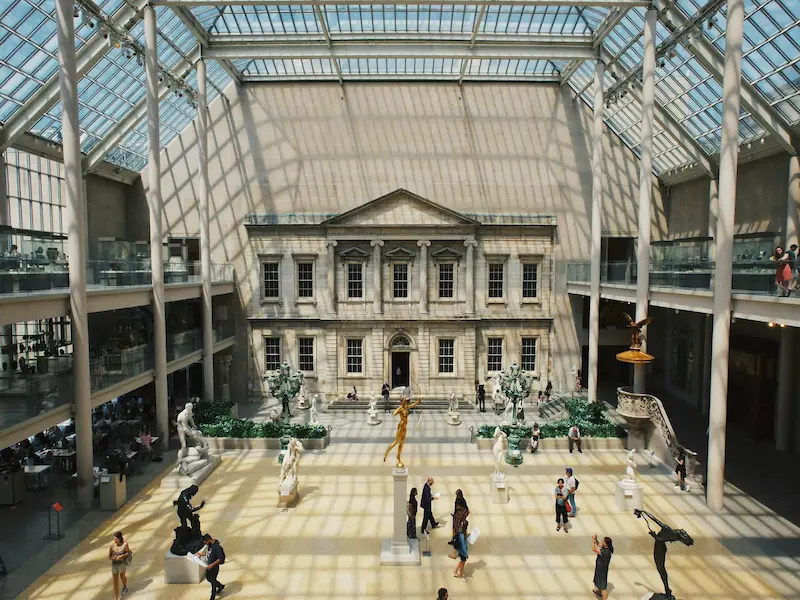 inside the Metropolitan Museum of Art in New York