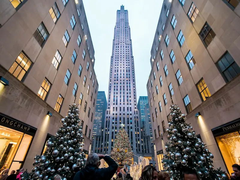 view of Rockefeller Center in New York City