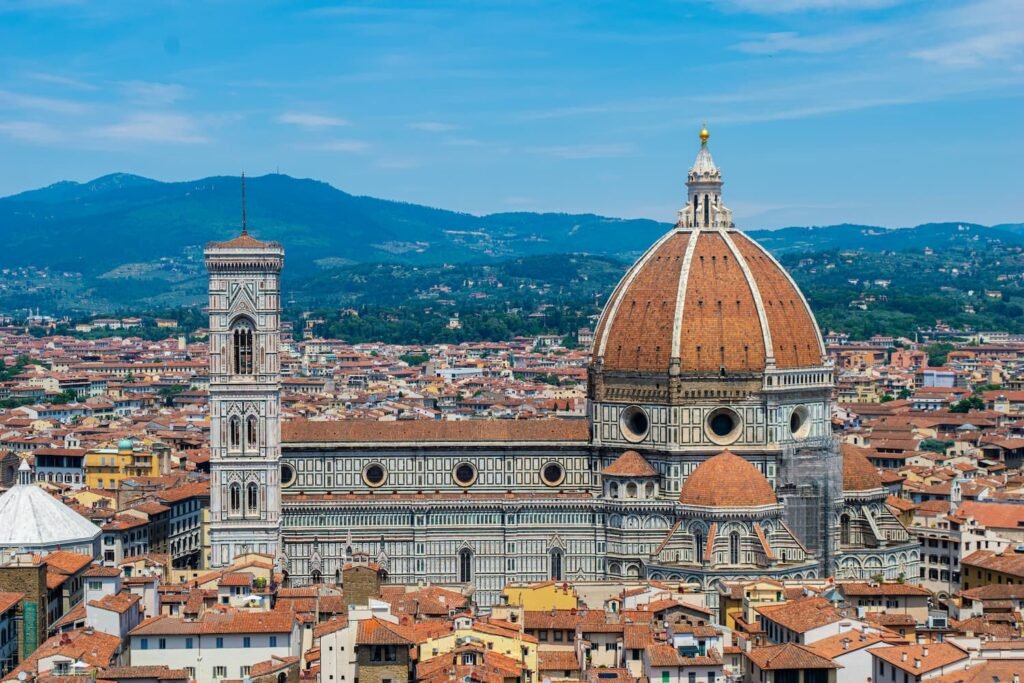dome of santa maria del fiore cathedral in florence Italy
